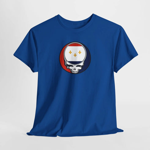 Grateful Dead - New Orleans Flag Stealie Unisex Tshirt - StealieShop